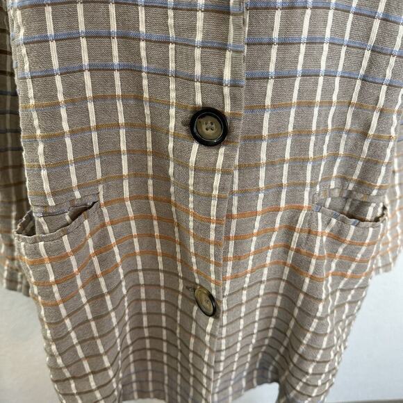 Free People Womens Oversized Better Together Blazer Jacket Size Medium Taupe - Picture 6 of 9